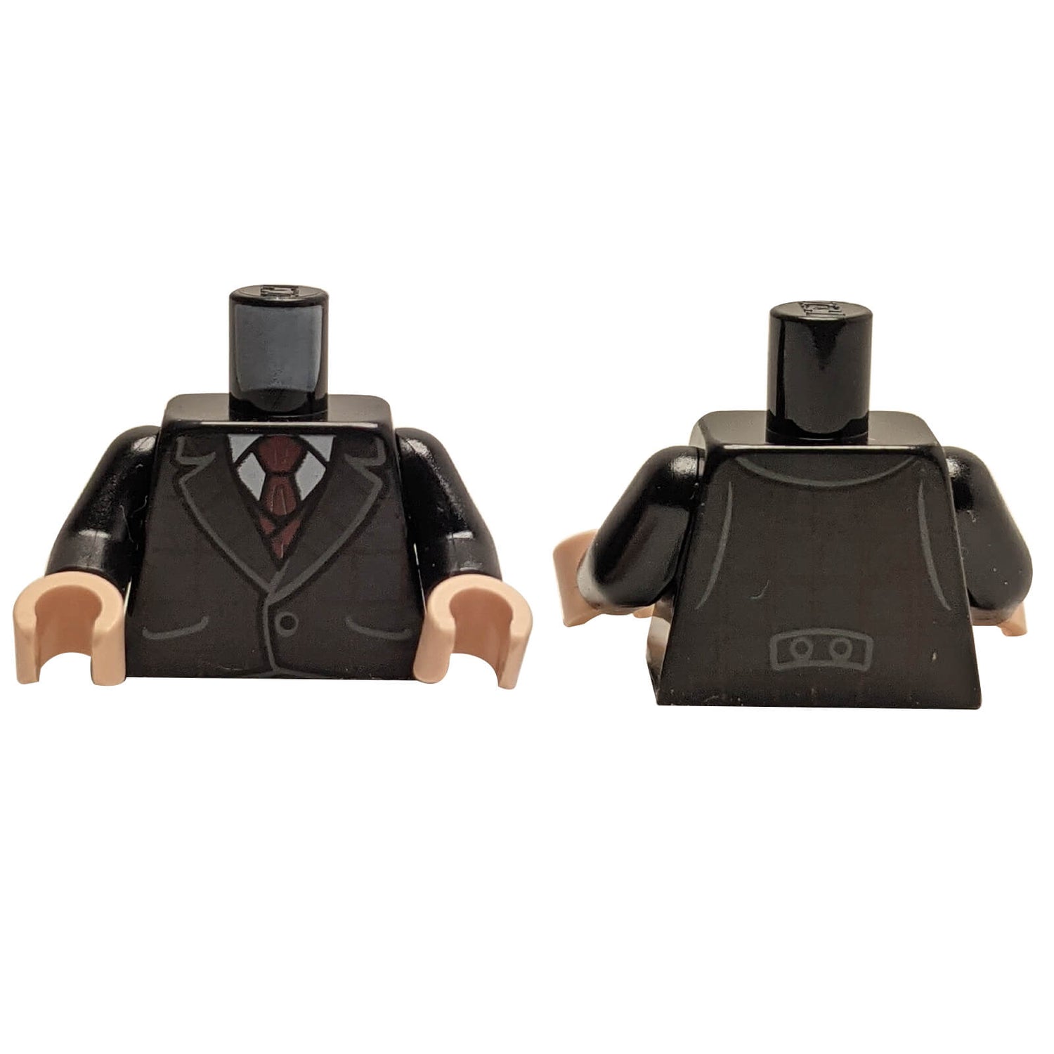 Collection of LEGO® suit torsos, jacket torsos and torsos with ties