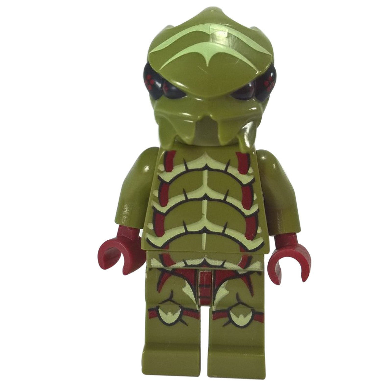 LEGO Minifigure Alien Buggoid, Olive Green - First View.