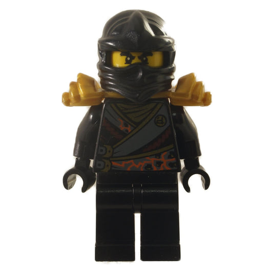 LEGO Minifigure Cole in Rebooted armor, iconic Ninjago design - njo139