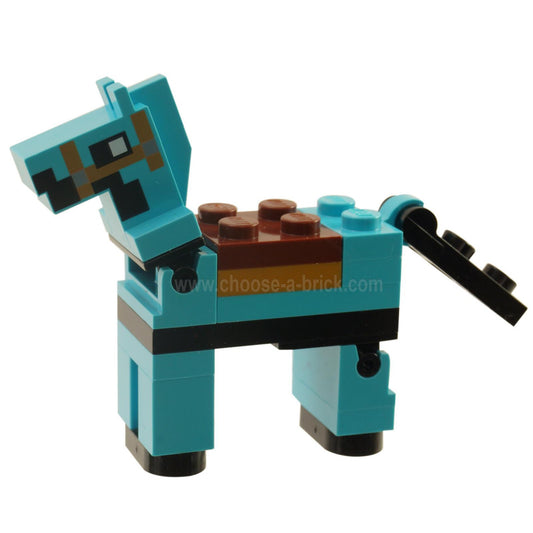 Minecraft Horse Medium Azure - Brick Built