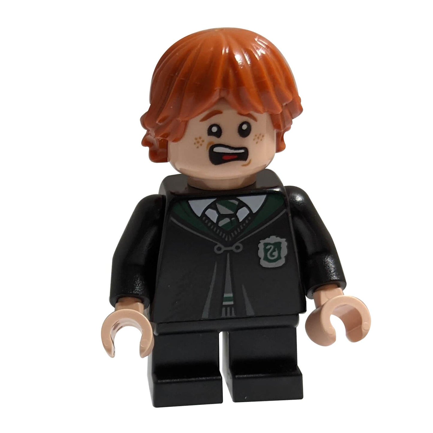 Ron Weasley - Schwarzer Slytherin-Umhang und kurze Beine (Vincent Crabbe Transformation) 