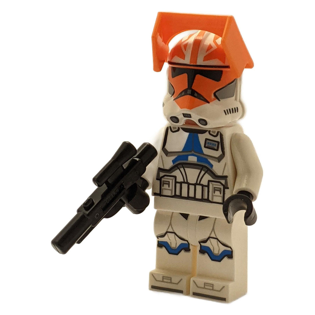 LEGO Minifigure Clone Captain Vaughn, 501st Legion, 332nd Company (Phase 2) - Helmet with Holes and Togruta Markings - sw1277wpnew (front view)