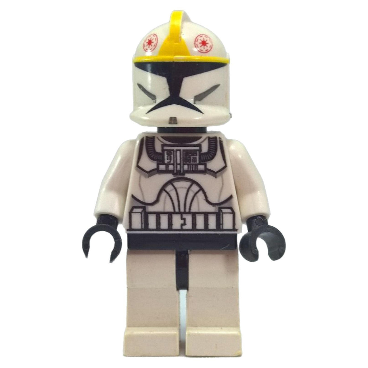 LEGO Minifigure Clone Pilot (Clone Wars) with Black Head - sw0355 (front view)