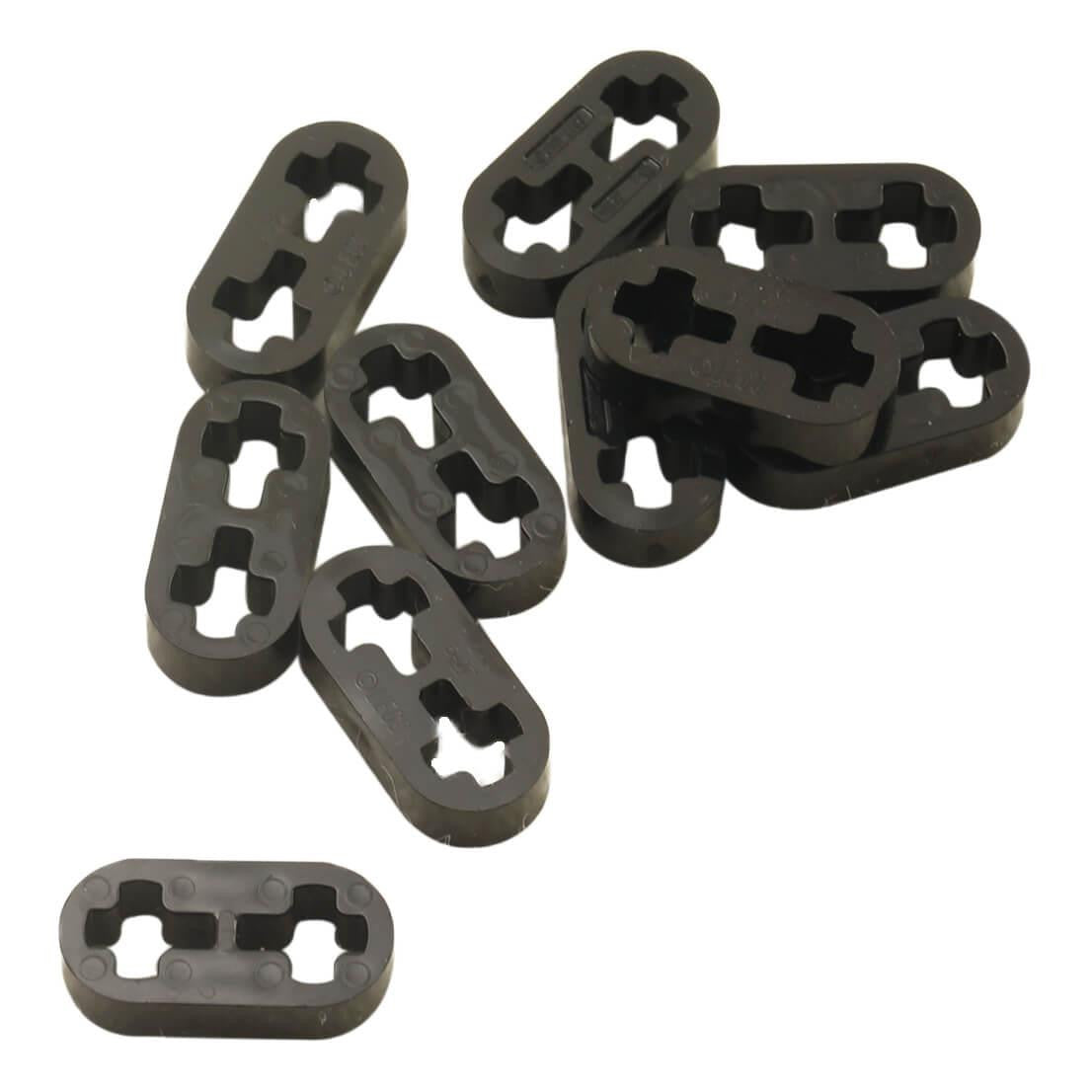 Technic, Liftarm Thin 1 x 2 - Axle Holes black