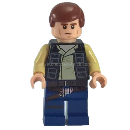 Han Solo, Dark Blue Legs, Vest with Pockets