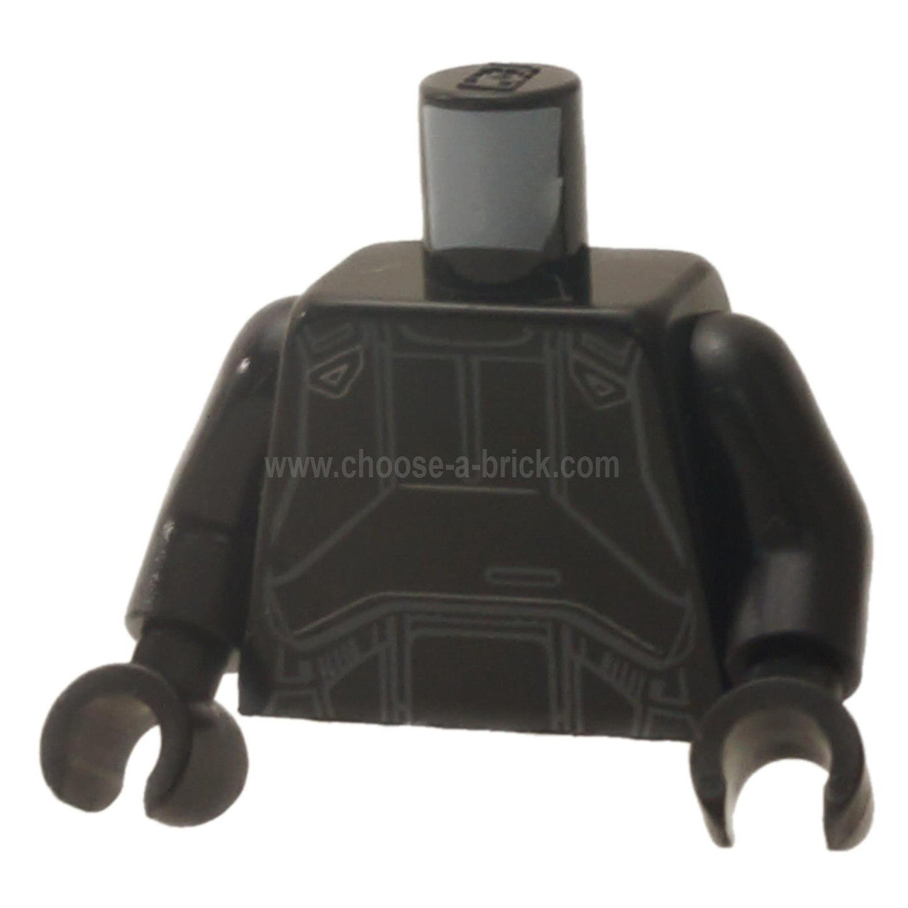 Black Torso SW Imperial Death Trooper Armor Pattern - Black Arms - Black Hands