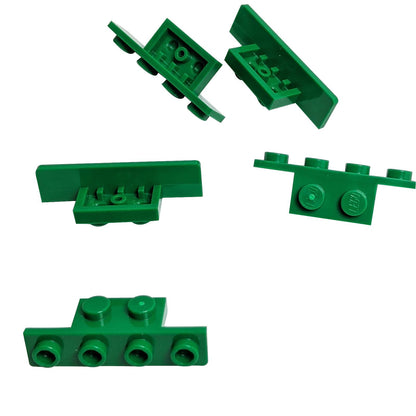 Halterung 1 x 2 - 1 x 4 mit zwei abgerundeten Ecken unten 