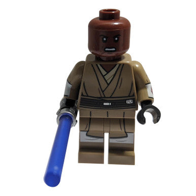 Mace Windu (Dunkelbraune Beine, Offener Mund, Bedruckte Arme) 