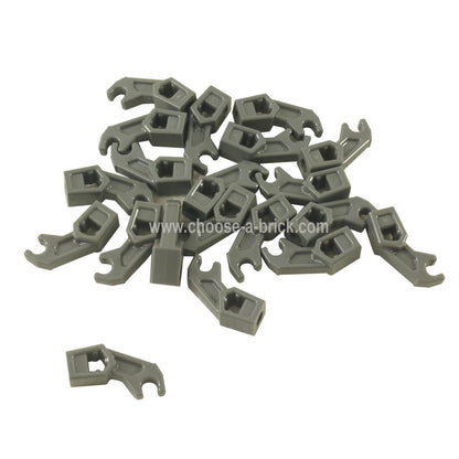 LEGO Part Arm Mechanical, Exo-Force / Bionicle, Thick Support - Pearl Dark Gray