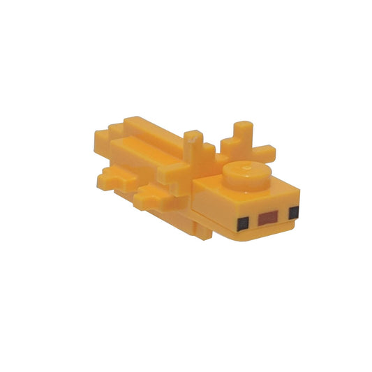 LEGO Minifigure Axolotl Pixelated Bright Light Orange - mineaxolotl01brlorangenew