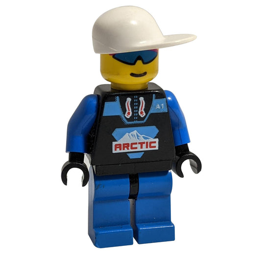 LEGO Minifigure Arctic - Black, White Cap - arc004