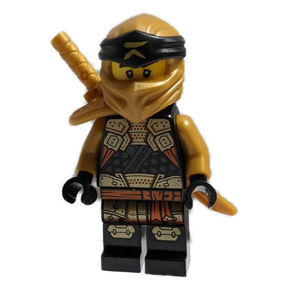 LEGO Minifigure Cole as Golden Ninja from Crystalized (71769, 71774), majestic golden outfit - njo758wpnew