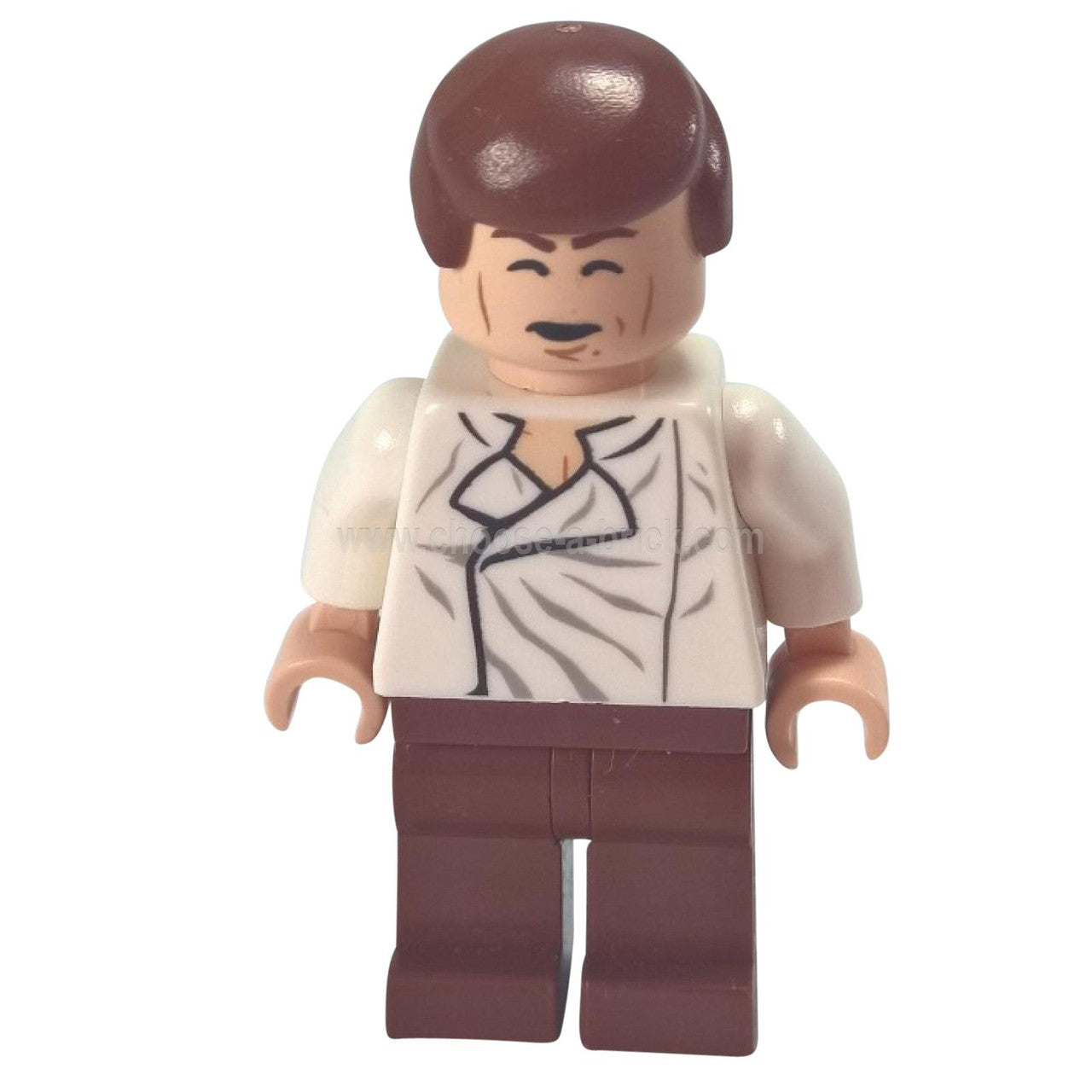 Han Solo, Reddish Brown Legs without Holster Pattern, Dual Sided Head, Cheek Lines