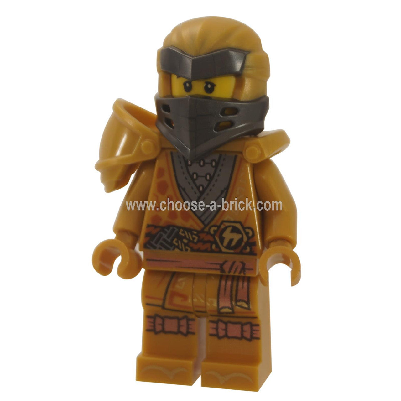 LEGO Minifigure Cole - Legacy, Pearl Gold Robe - njo651new (standard pose with pearl gold robe detail)