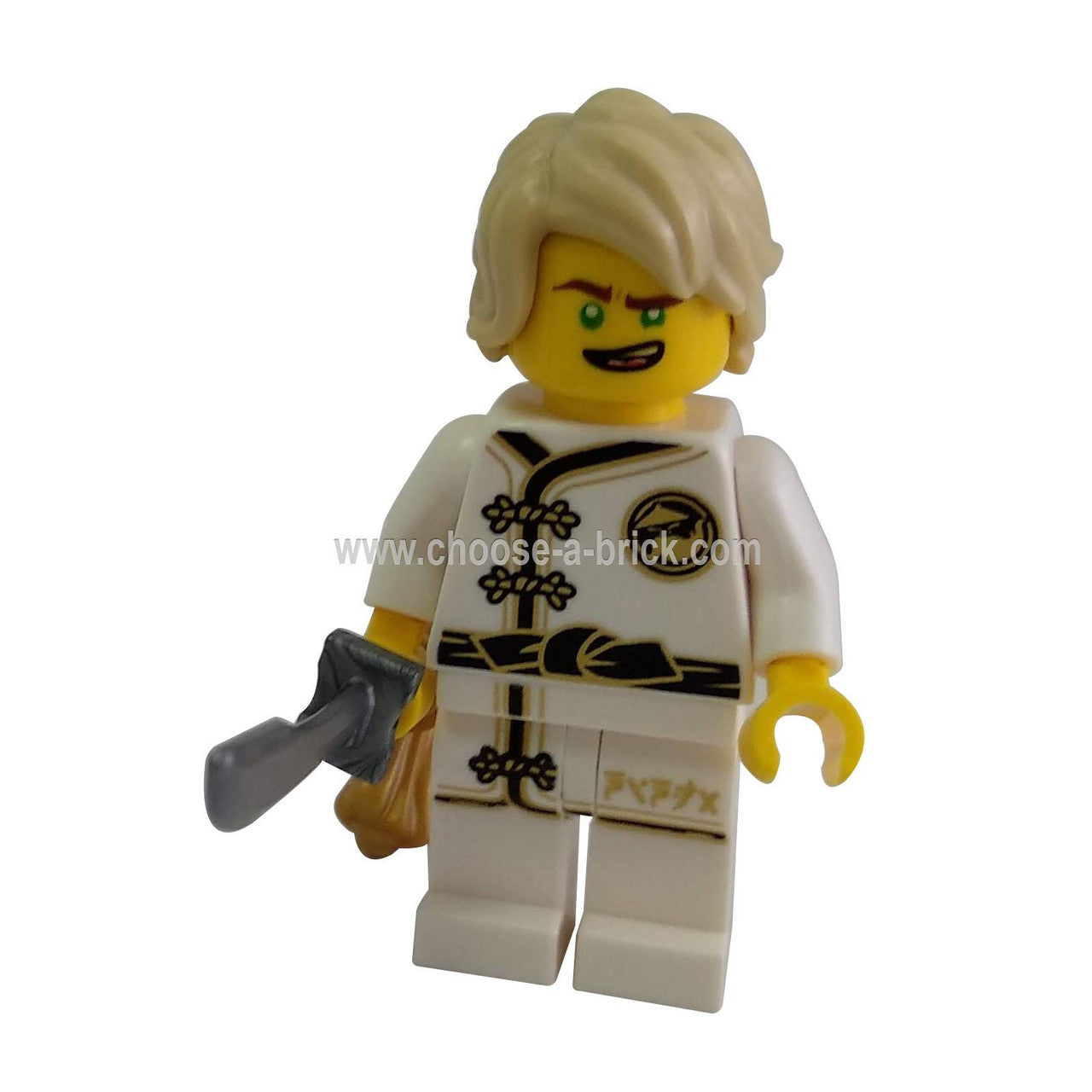 Lloyd - White Wu-Cru Training Gi,weapon - LEGO Minifigure Ninjago