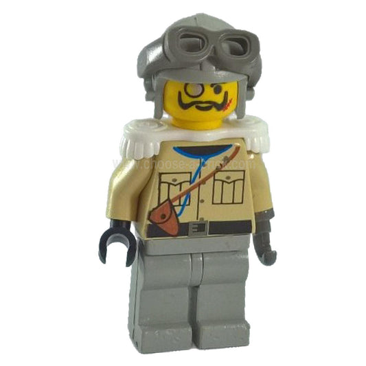 LEGO Minifigure Baron Von Barron with Light Gray Aviator Cap - adv005