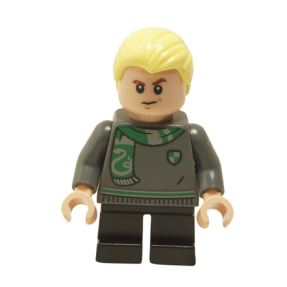 Draco Malfoy - Slytherin-Pullover und Schal, Schwarz Kurze Beine 