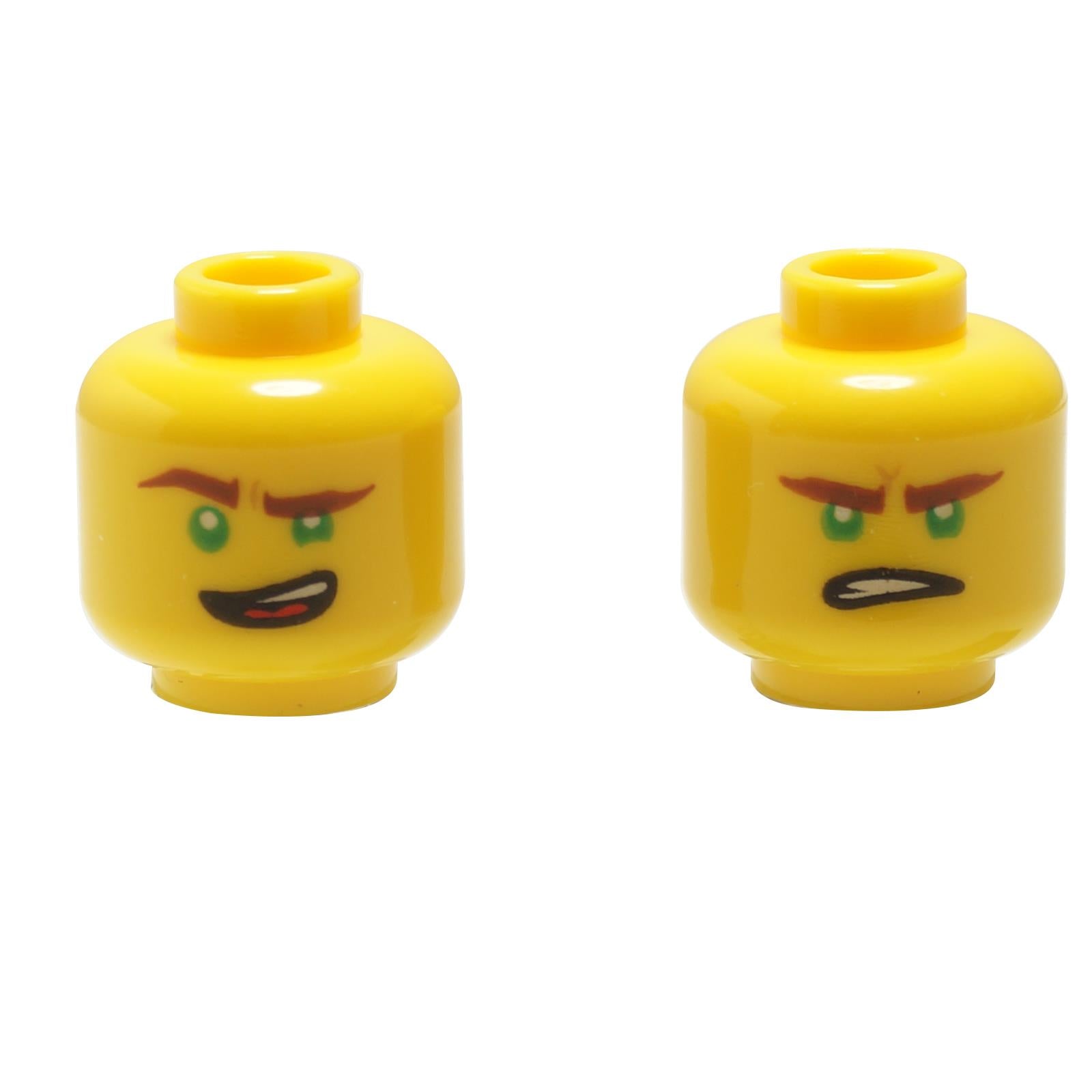 Minifigure, Head Dual Sided -  3626pb1890 - Lloyd