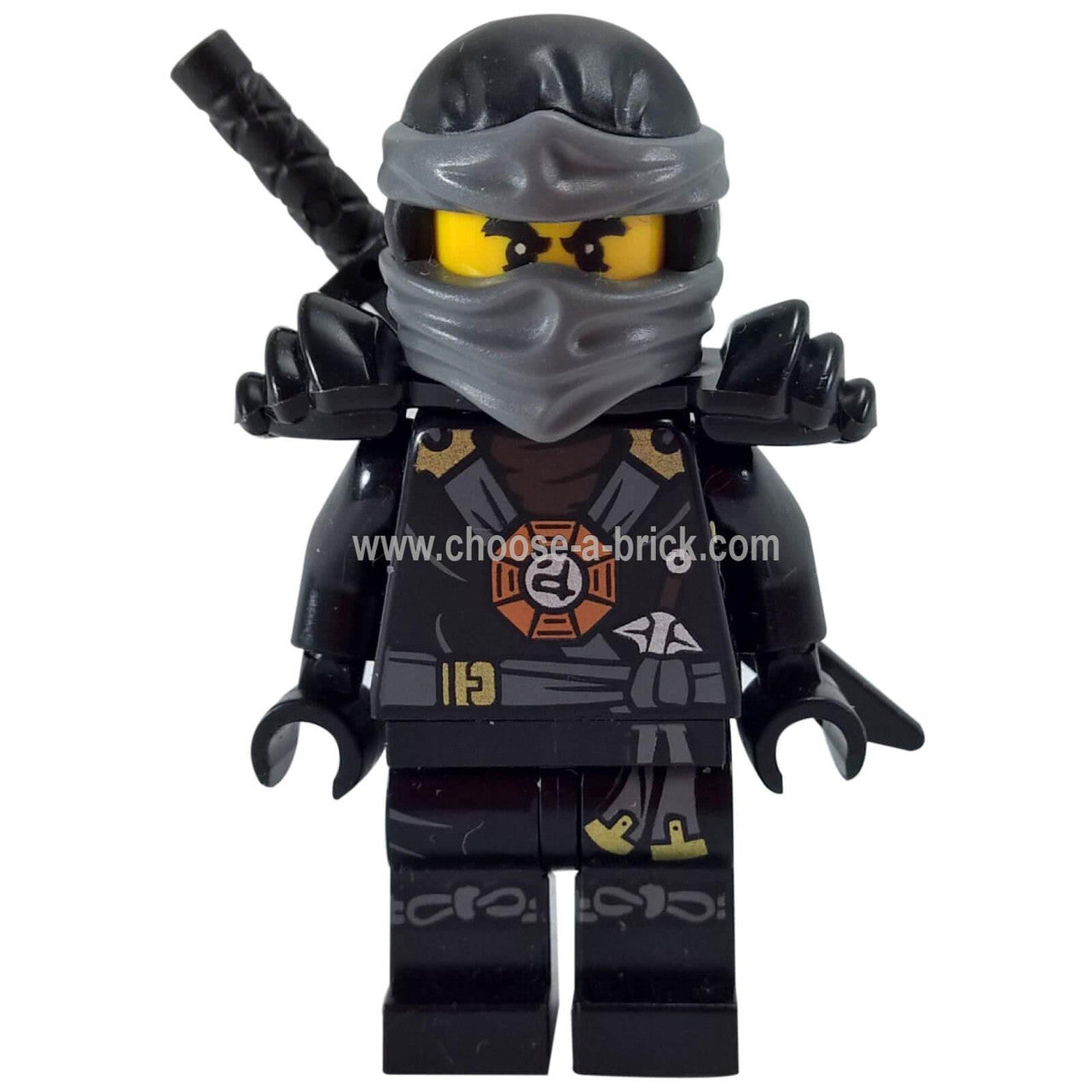 LEGO Minifigure Cole -- njo140 - njo140wp (dynamic battle-ready stance)