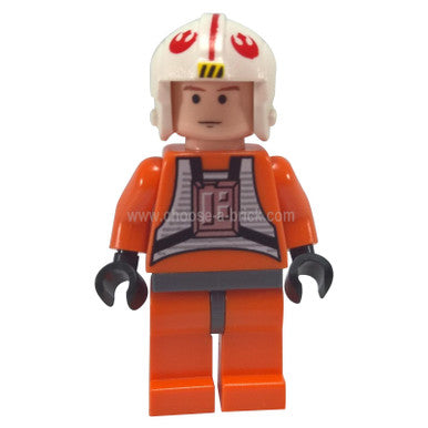 Luke Skywalker - Helles Nougat, X-Wing-Pilotenanzug, Einfacher Torso und Helm 