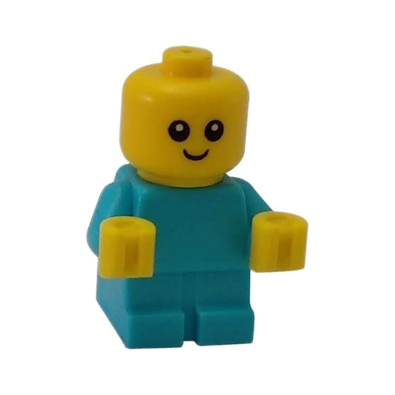 LEGO Minifigure Baby - Medium Azure Body with Yellow Hands - cty0894