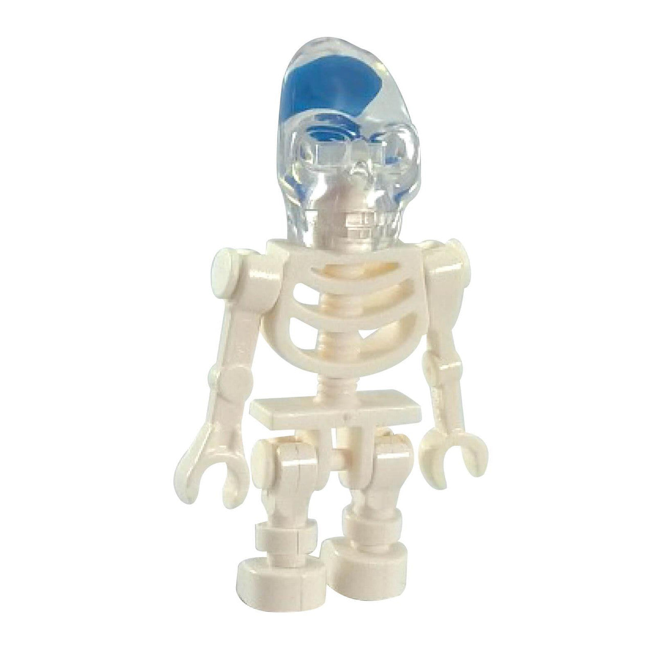 LEGO® Indiana Jones Akator Skeleton Minifigure – White Skeleton with Transparent Crystal Skull from Temple of the Crystal Skull.