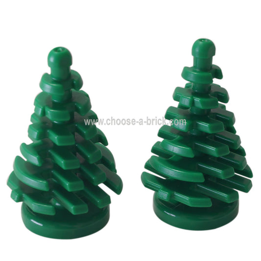 LEGO Plant Tree Pine Small 2 x 2 x 4 in green color.