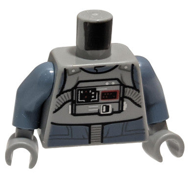 Torso SW AT-AT Fahrer mit sandblauem Overall und Latz mit Atemgerät-Muster / Sandblau