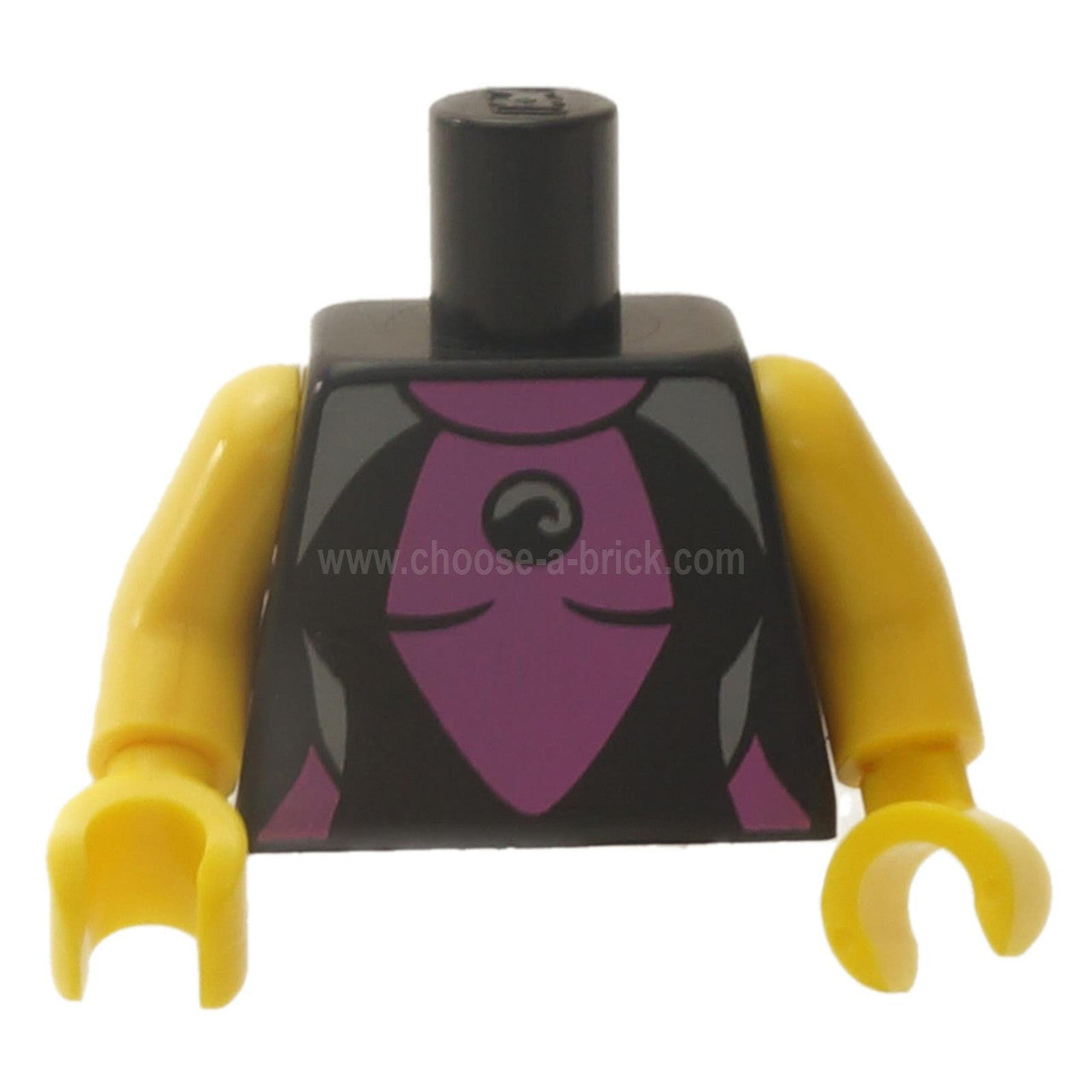 Black Torso Female Wetsuit Pattern - Yellow Arms - Yello