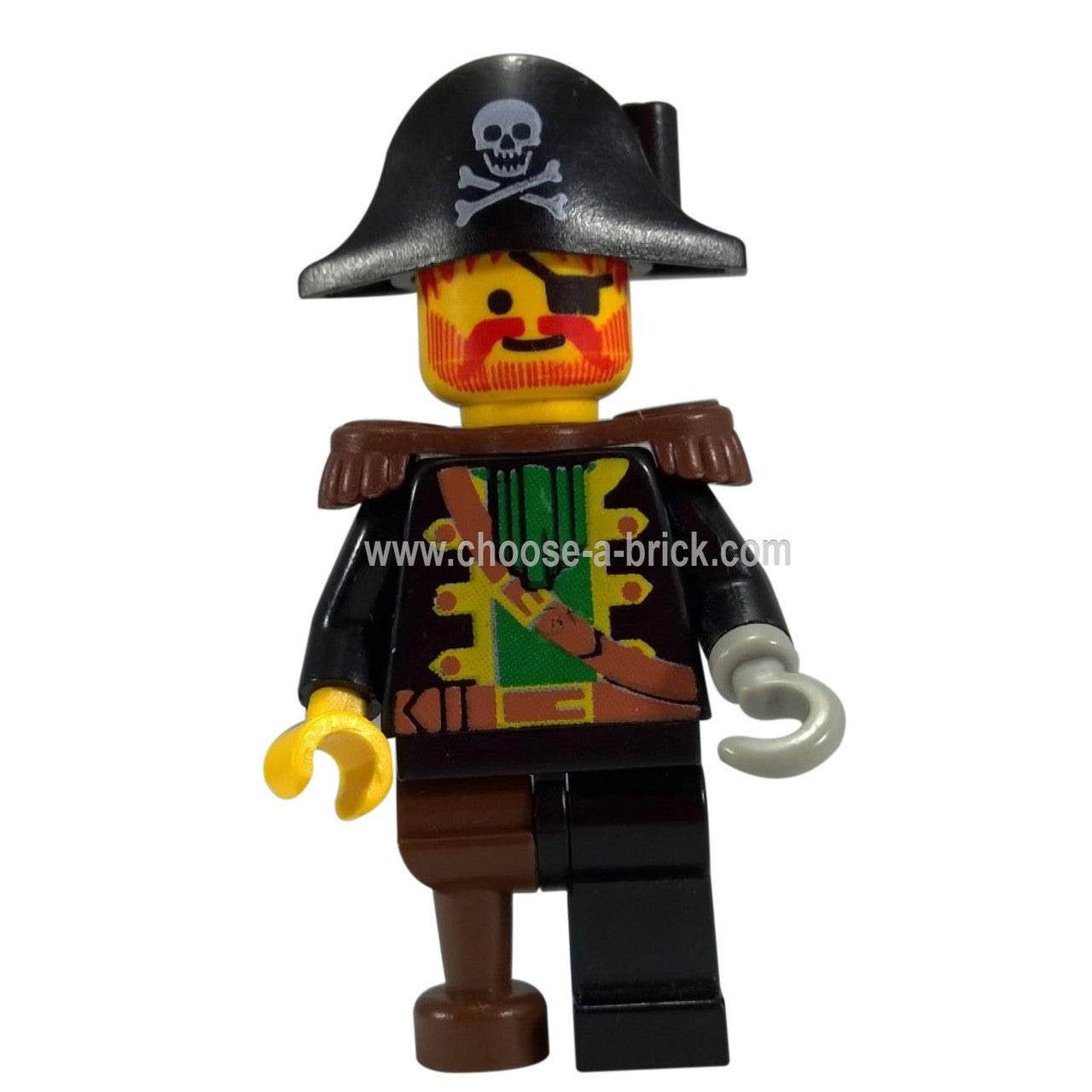 Captain Red Beard with Pirate Hat with Skull - LEGO Minifigure Pirates