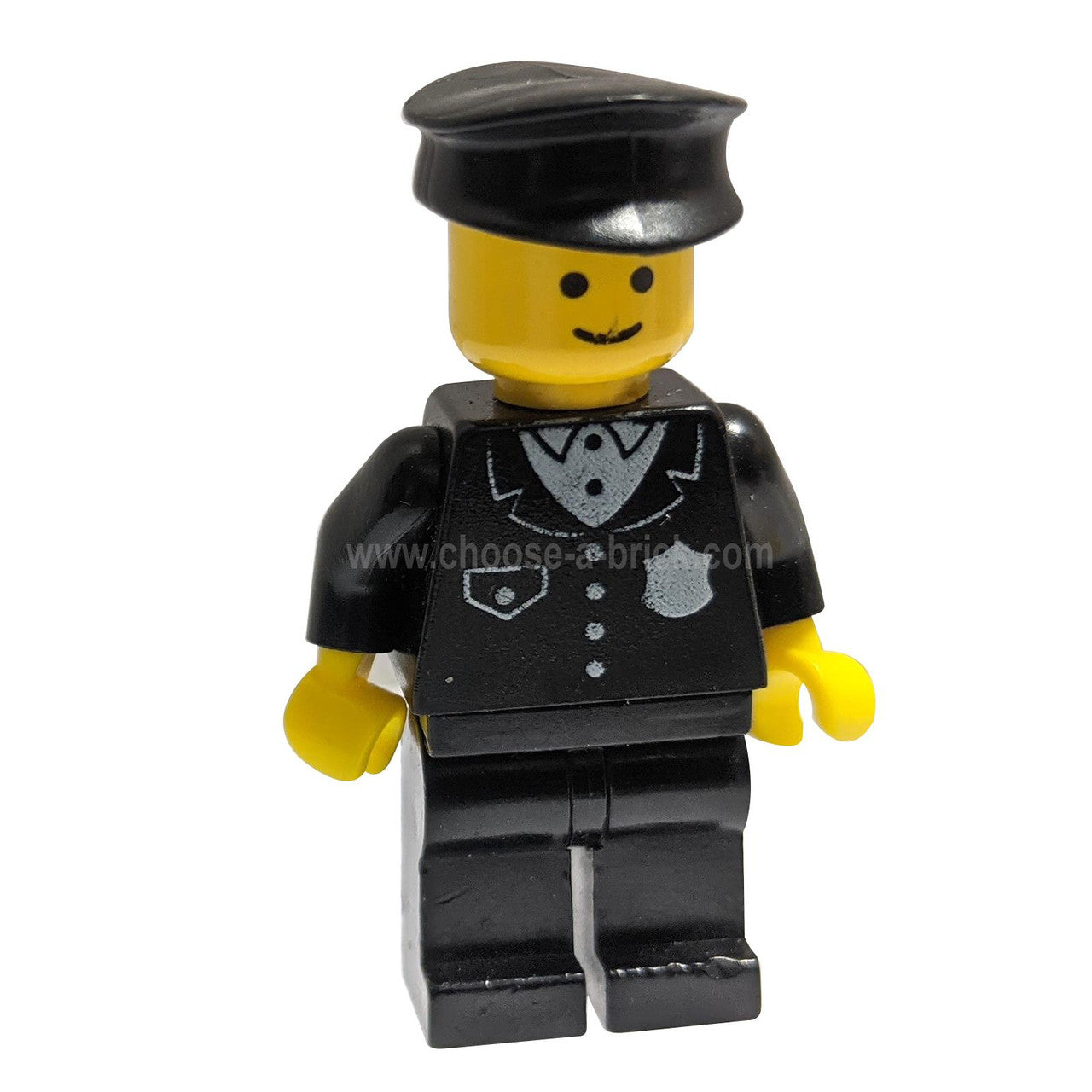 Police - Suit with 4 Buttons, Black Legs, Black Hat