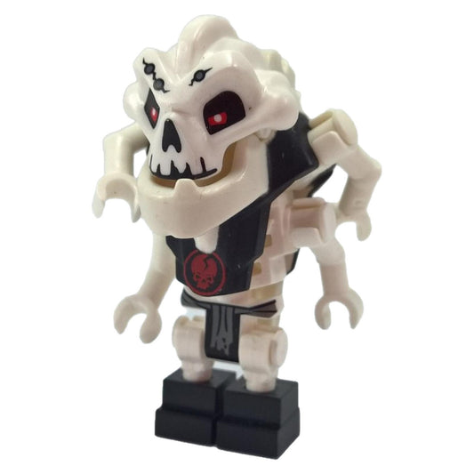 LEGO® NINJAGO Samukai Minifigure – Four-Armed Skeleton Warlord with Black Armor and Red Eyes from Rise of the Snakes.