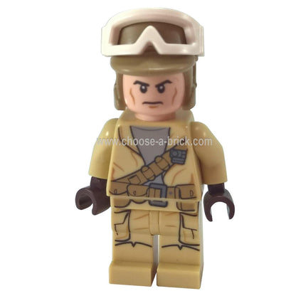  Rebel Trooper, Goggles, Dark Tan Helmet 75133 - LEGO Minifigure Star Wars