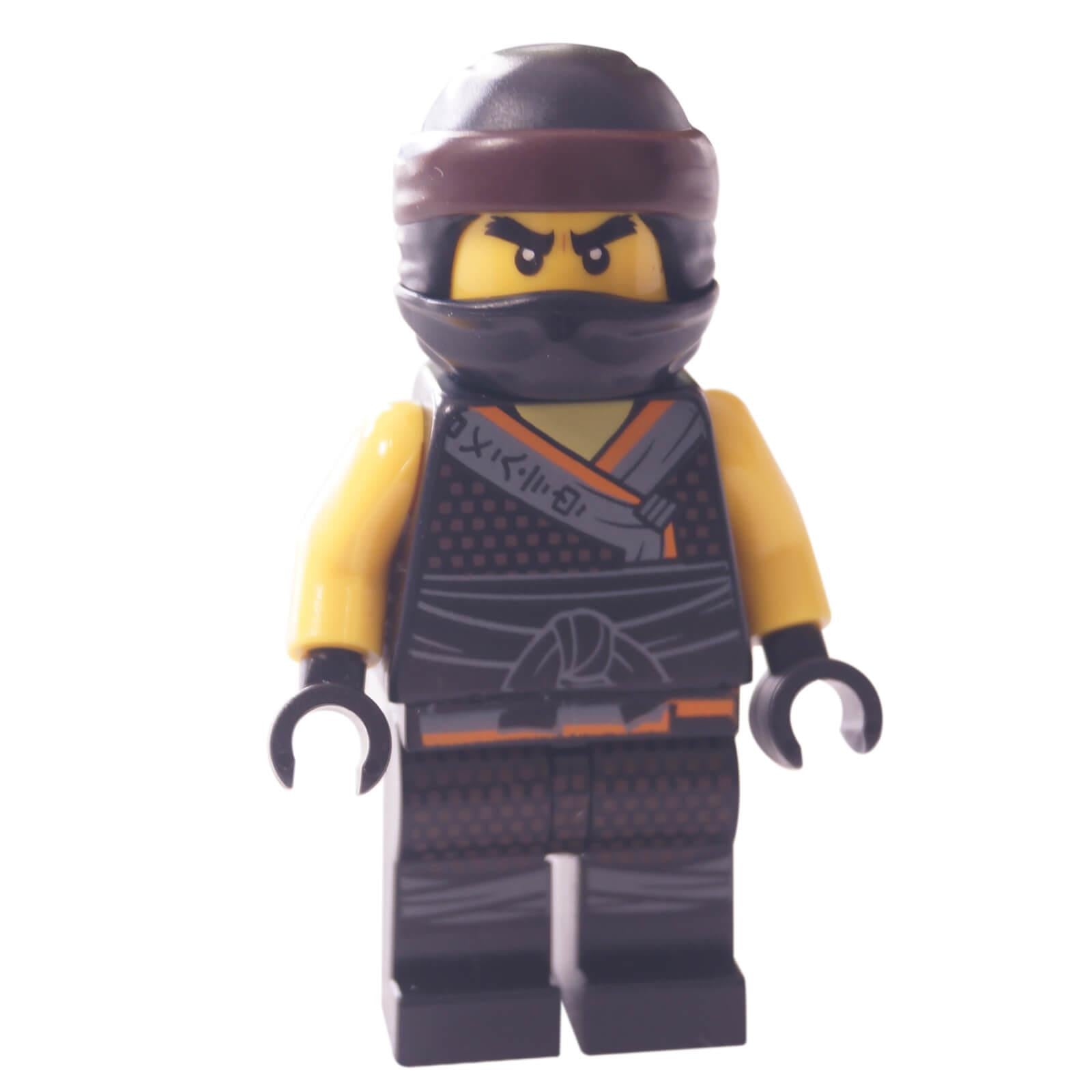 LEGO Minifigure Cole from Sons of Garmadon, bold ninja attire with sash - njo455new