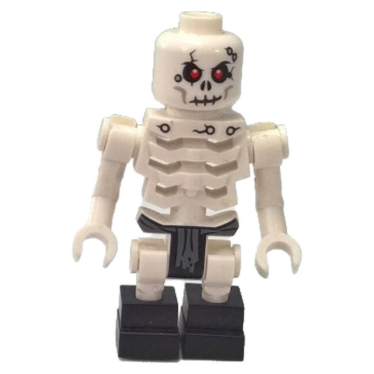 LEGO® NINJAGO Chopov Minifigure – Skeleton Warrior with Red Eyes and Black Armor from Rise of the Snakes.