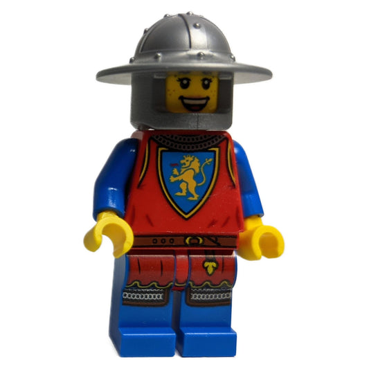 Löwenritterin - Weiblich mit breitkrempigem Helm
<p><a href="https://www.choose-a-brick.de/collections/castle-minifiguren">Weitere LEGO Ritter Minifiguren finden Sie hier</a></p>