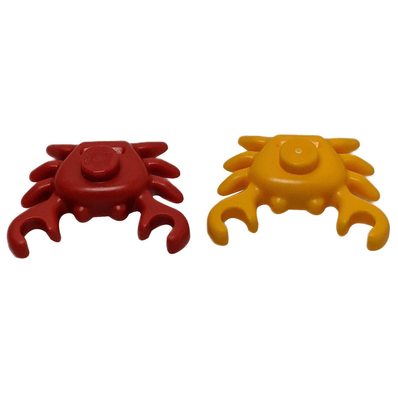 LEGO Part Animal - Crab - Bright Orange - Front View.