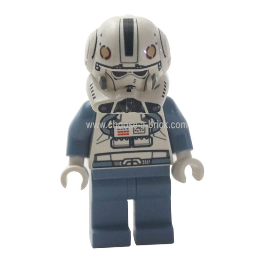 LEGO Minifigure Clone Pilot, Ep.3 with Open Helmet and White Head - sw281 (front view)