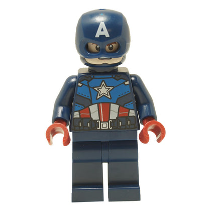 Captain America - Dunkelblau Anzug, Dunkelblau Kopf, Dunkelrot Hände, Helm 