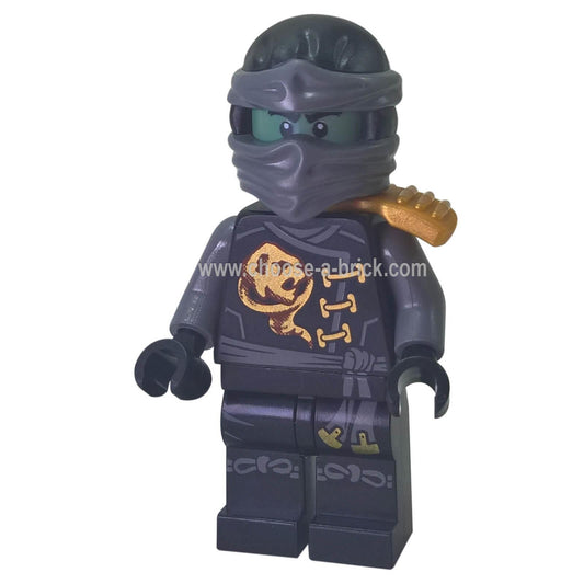 LEGO Minifigure Cole as a ghost with head wrap, Skybound-inspired design - njo201