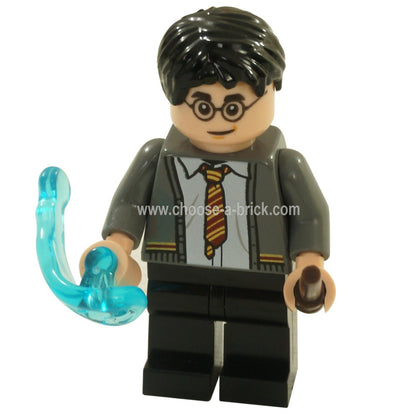 LEGO MInifigure Harry Potter -  Harry Potter, Gryffindor Cardigan Sweater with weapon