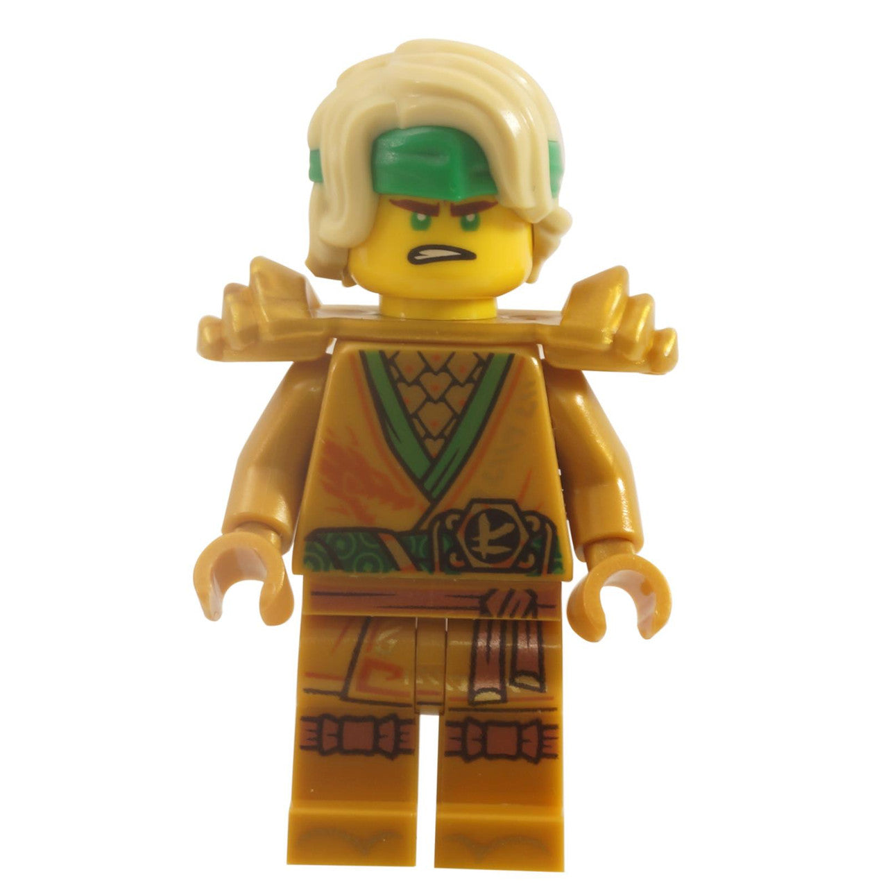 1 LEGO Minifigure Ninjago - Lloyd Golden Ninja - Legacy, Hair with weapon