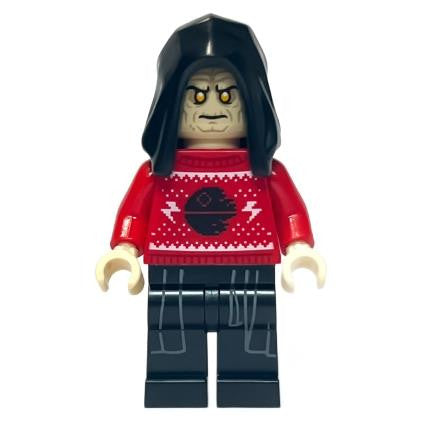 LEGO Minifigure Emperor Palpatine - Holiday Sweater - First View.