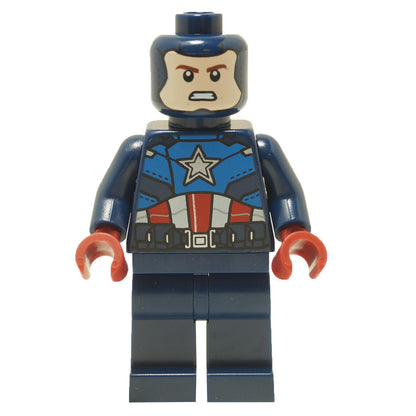 Captain America - Dunkelblau Anzug, Dunkelblau Kopf, Dunkelrot Hände, Helm 