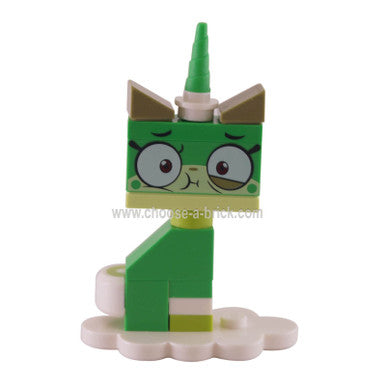 coluni1 Queasy Unikitty, Unikitty!, Serie 1 Komplettset mit Standfuß aus der Tasche genommen, um den Inhalt zu überprüfen. Komplett. 