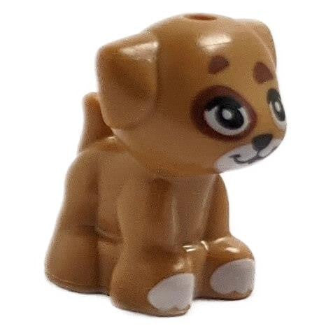 LEGO Minifigure Puppy 69901pb08 - White Muzzle and Reddish Brown Spots