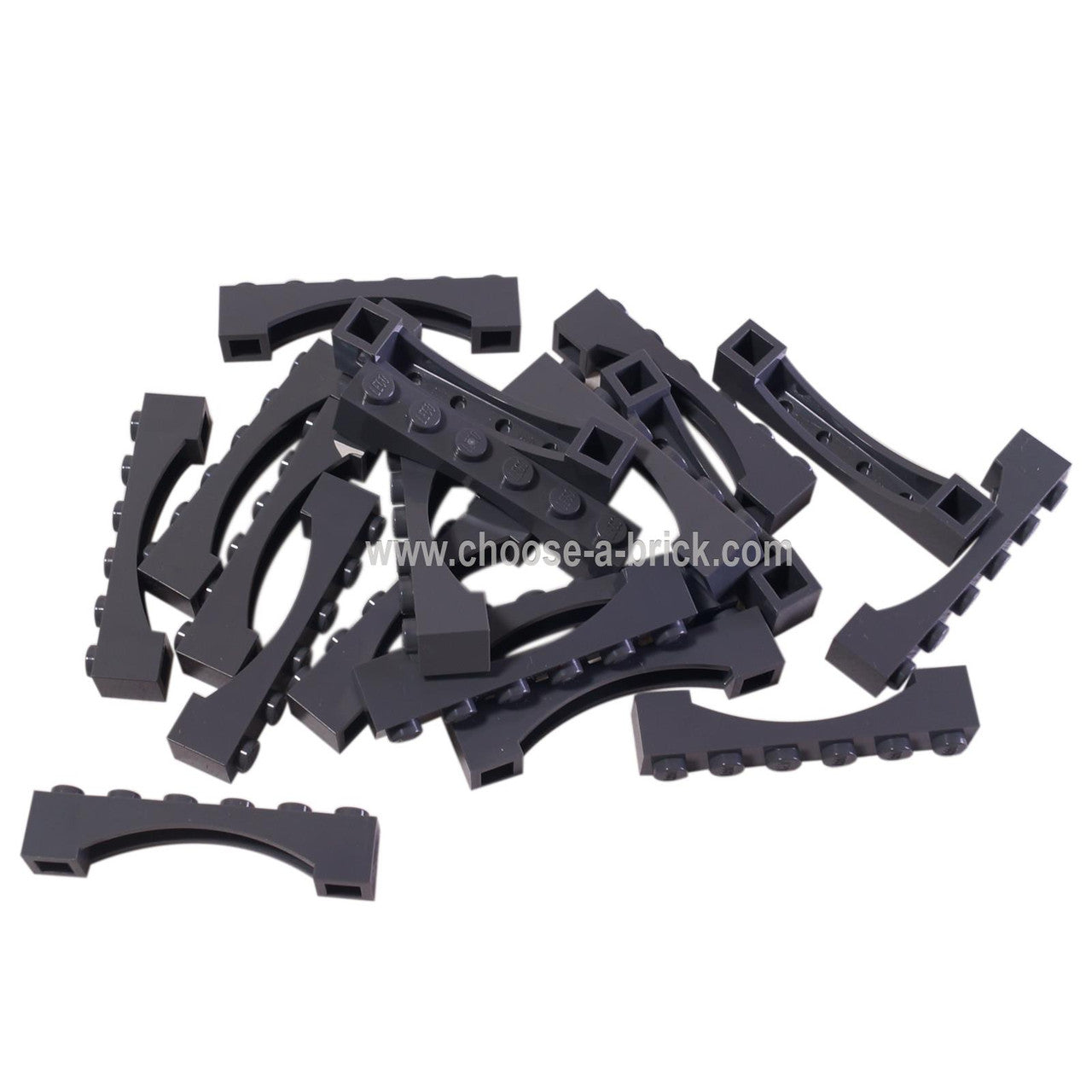 LEGO Part Arch 1 x 6 Raised Arch - Dark Bluish Gray - lego92950dbgnew