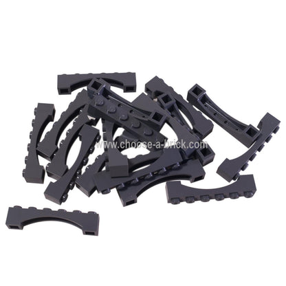 LEGO Part Arch 1 x 6 Raised Arch - Dark Bluish Gray - lego92950dbgnew