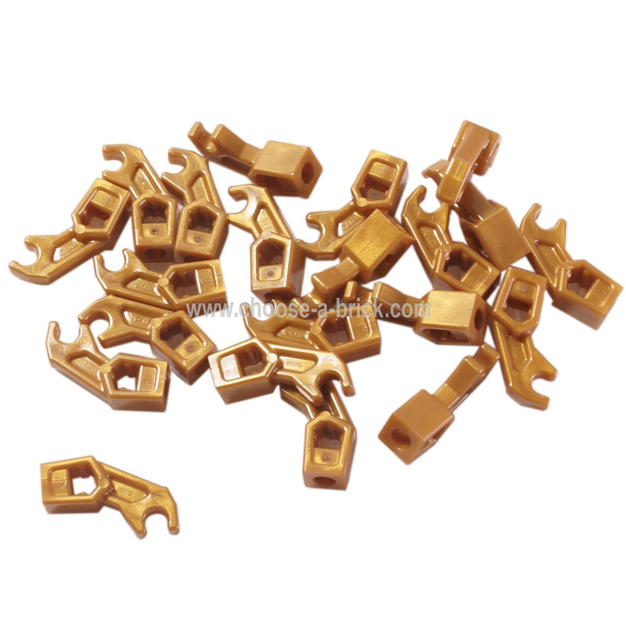 LEGO Part Arm Mechanical, Exo-Force / Bionicle, Thick Support - Pearl Gold