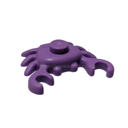 LEGO Part Animal - Crab - Dark Red - Side View.